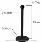 InoBarrier Şerit Bariyer Siyah QBBBX1 - Görsel 10