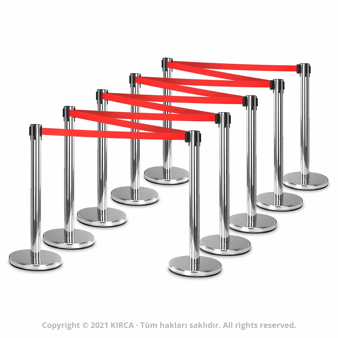 inobarrier-queue-belt-barrier-chromium-serit-bariyer-krom-INO1SEQBBCR0-kirca-02 InoBarrier Şerit Bariyer Krom 10'lu QBBCX0 - Görsel 1