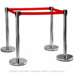 InoBarrier Şerit Bariyer Krom 4'lü QBBCX4