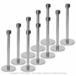 InoBarrier Şerit Bariyer Krom 10'lu QBBCX0 - Görsel 5