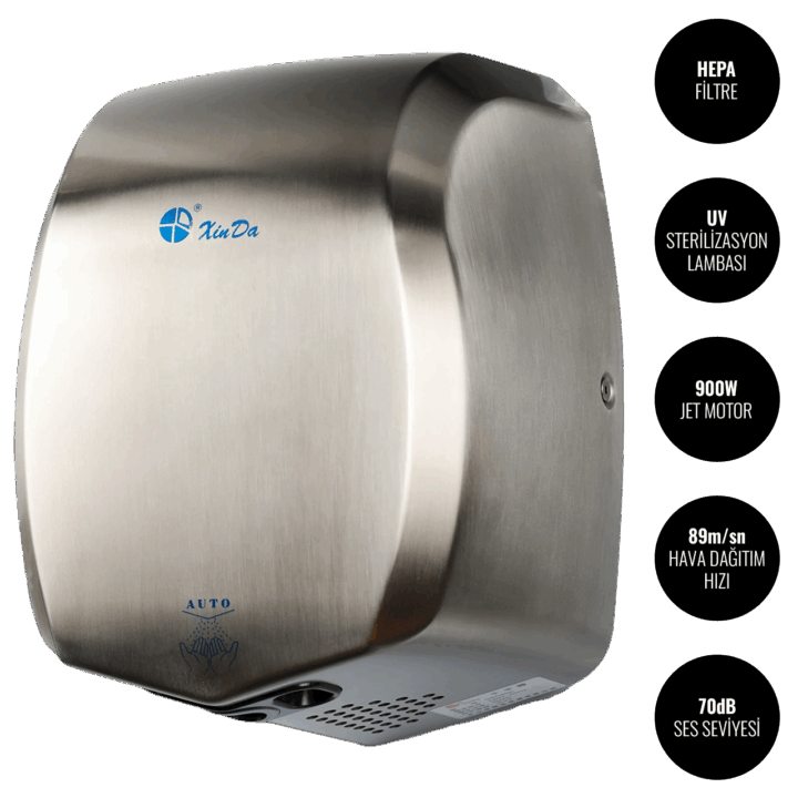 Sensörlü Jet El Kurutma Makinesi GSQ60K - Xinda Jet Hand Dryer @kircaco