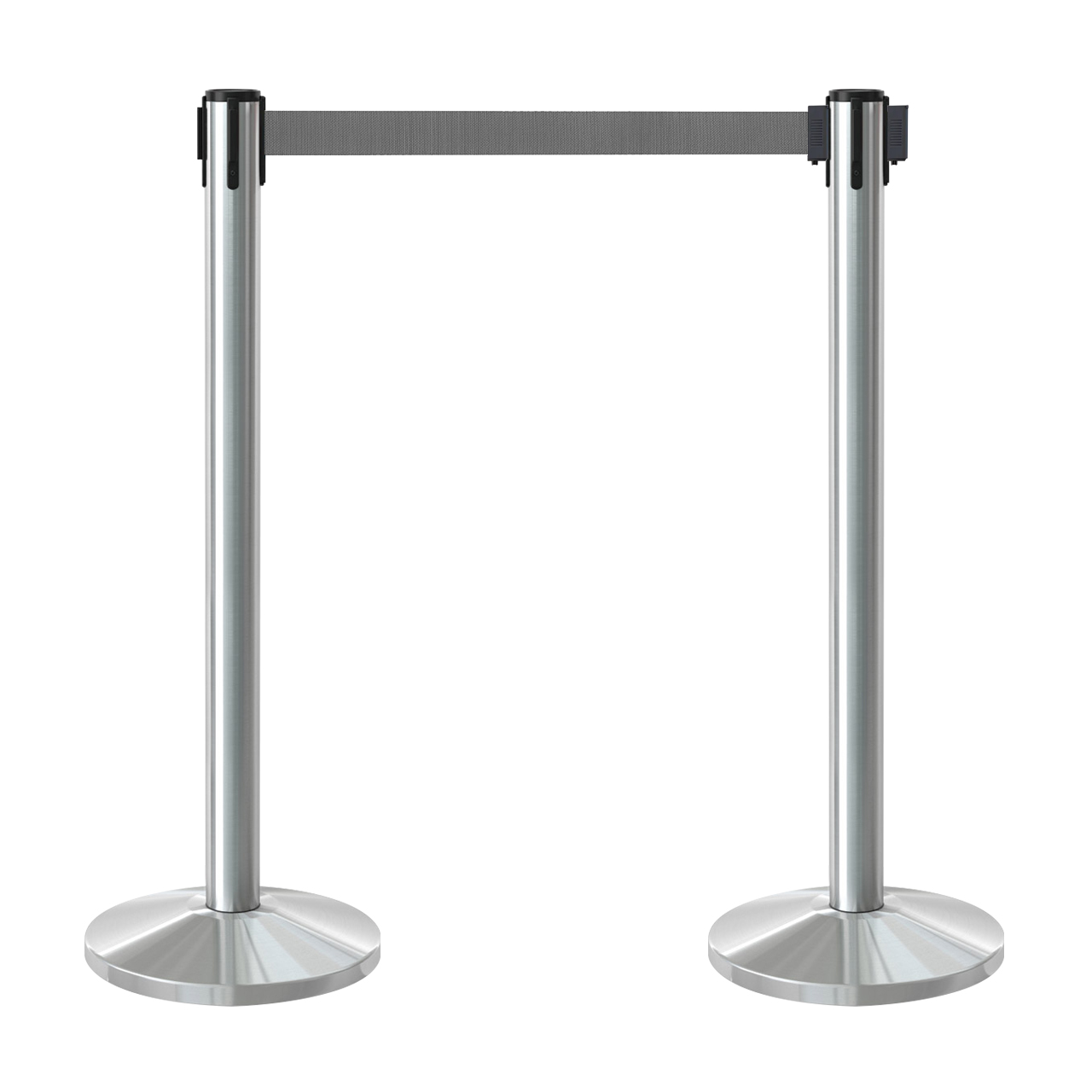 Inobarrier Krom Şerit Bariyer - 2'li Set SE24INBB02CG Gri Şerit - Retractable Belt Barrier - Grey Belt @KIRCACO