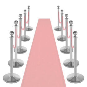 InoBarrier Krom Protokol Bariyeri - 10'lu Direk Set