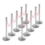 InoBarrier Krom Protokol Bariyeri - 10'lu Direk Set - Görsel 2