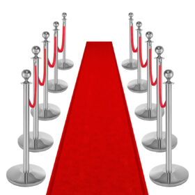 InoBarrier Krom Protokol Bariyeri - Direk ve Kordon Set