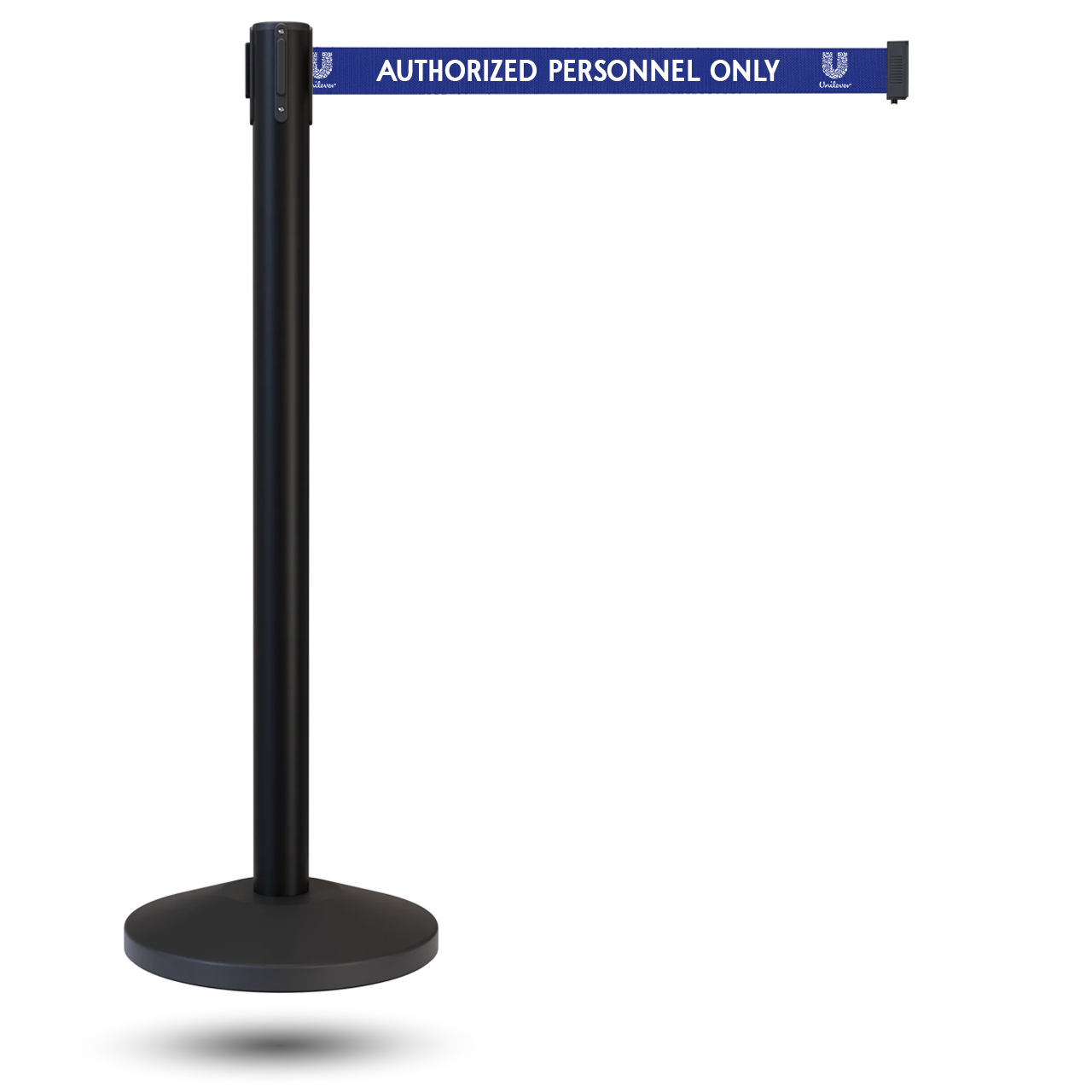 InoBarrier Siyah Şerit Bariyer - Özelleştirilebilir SE25INBBBC01 - Retractable Belt Barrier Customizable @kircaco